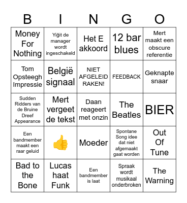 The Shepherd's Bingo Card