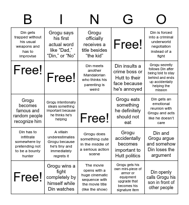 Mando-Sofia Bingo Card