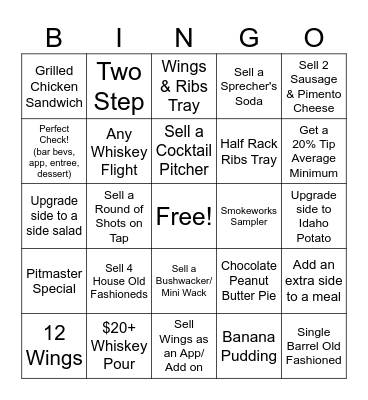 Win a $20 FHG Gift Card!! Bingo Card