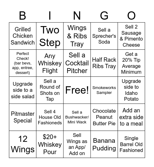 Win a $20 FHG Gift Card!! Bingo Card