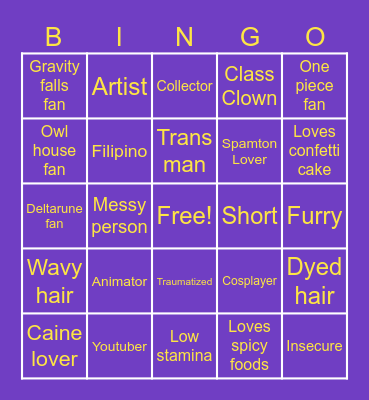 How similar are you to: Jace_J[: Bingo Card