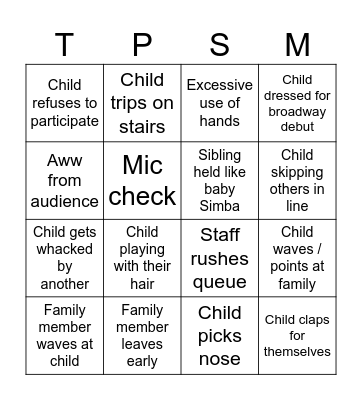 Fish Bingo Card