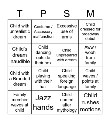 Whales Bingo Card
