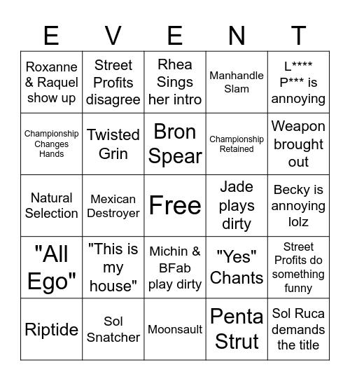 May SNME Bingo Card