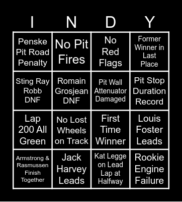 2026 Predictions Bingo Card