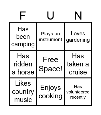 Flourish Bingo Card