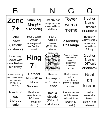 EToH Bingo 2026 Bingo Card
