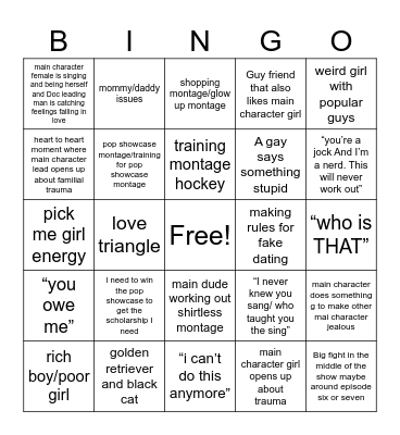 off campus Bingo Card