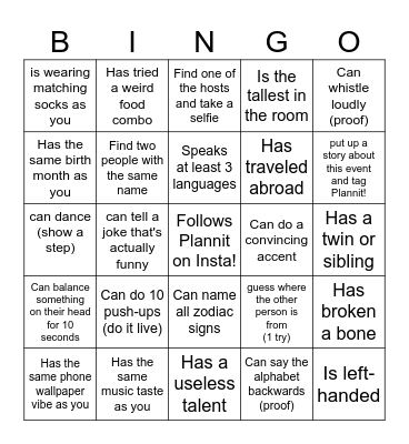 Bingo Card