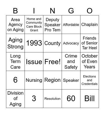 NCSTHL Bingo Card
