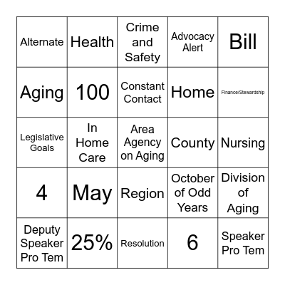 NCSTHL Bingo Card