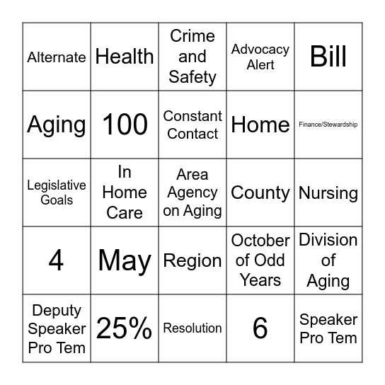 NCSTHL Bingo Card