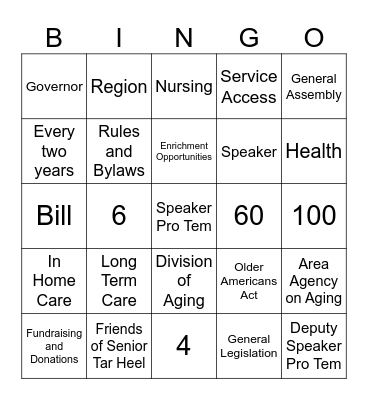 NCSTHL Bingo Card