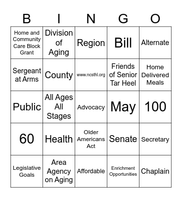 NCSTHL Bingo Card