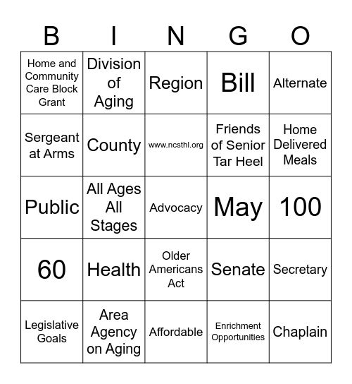 NCSTHL Bingo Card