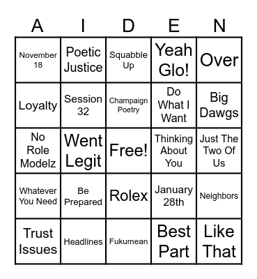 Bingo Card