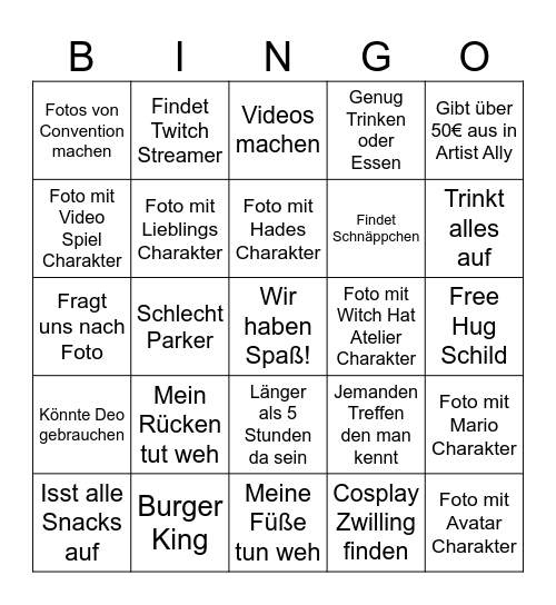 Dokomi 2026 Bingo Card