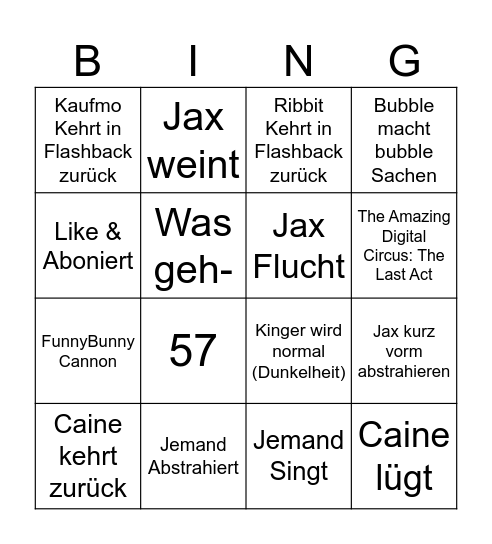 TADC BINGO! Bingo Card