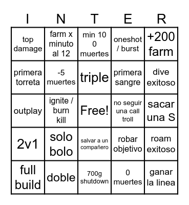lolsito Bingo Card
