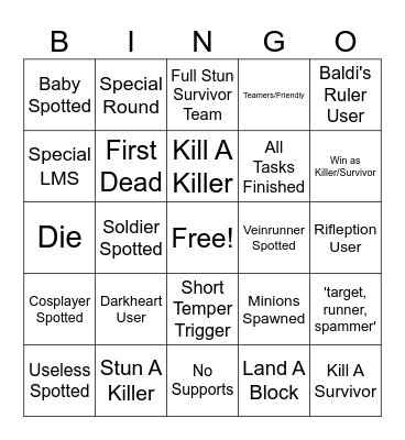 The Corrupted Crossroads BINGO Card