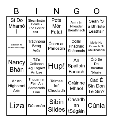 2026 - Biongó Lócó Bingo Card