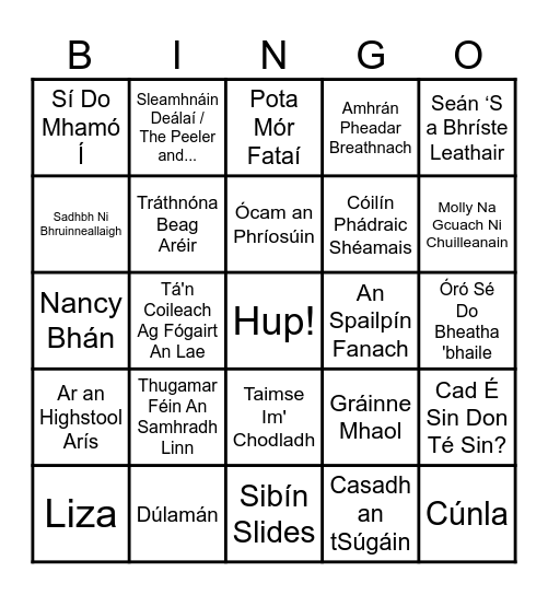 2026 - Biongó Lócó Bingo Card