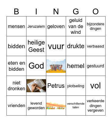 tweede pinksterdag Bingo Card