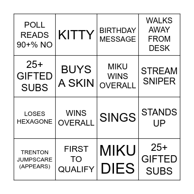 caseoh fall guys video bingo Card