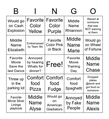 New Team Who DIs Bingo Card