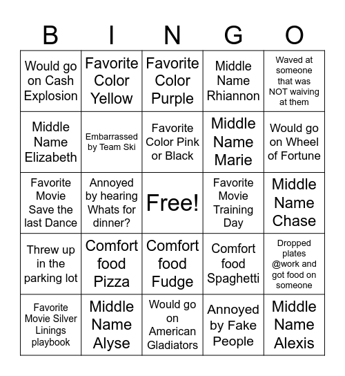 New Team Who DIs Bingo Card