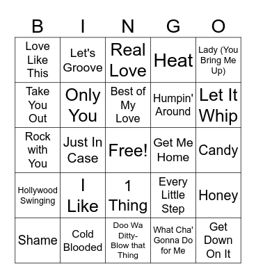 Cleaning Bingo Card