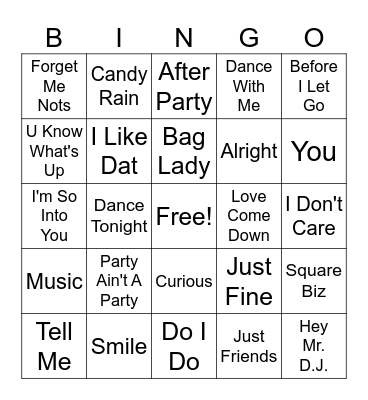Feel'n Good Bingo Card