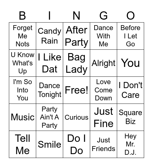 Feel'n Good Bingo Card