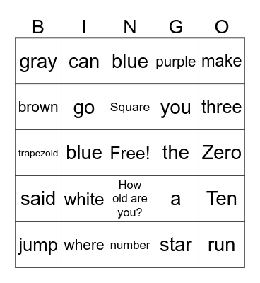 Chrisbeth Set Game Bingo Card