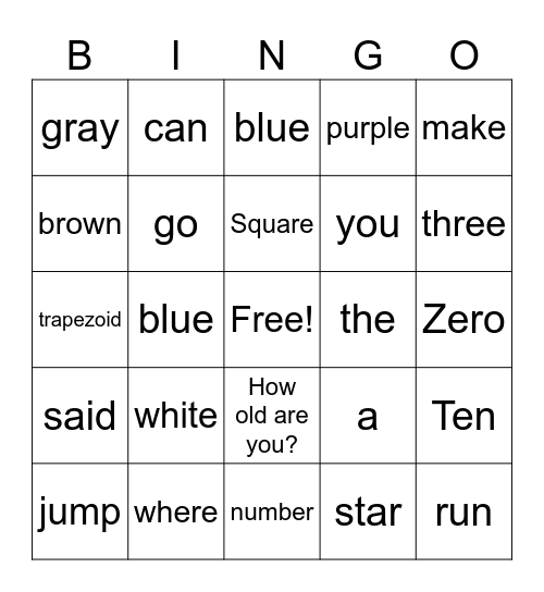 Chrisbeth Set Game Bingo Card