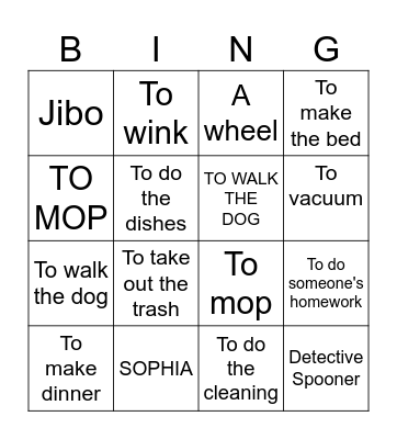 ROBOT BINGO Card