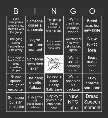Strixhaven: A Curriculum of Chaos Ep.8: Nose to the Grindstone Bingo Card