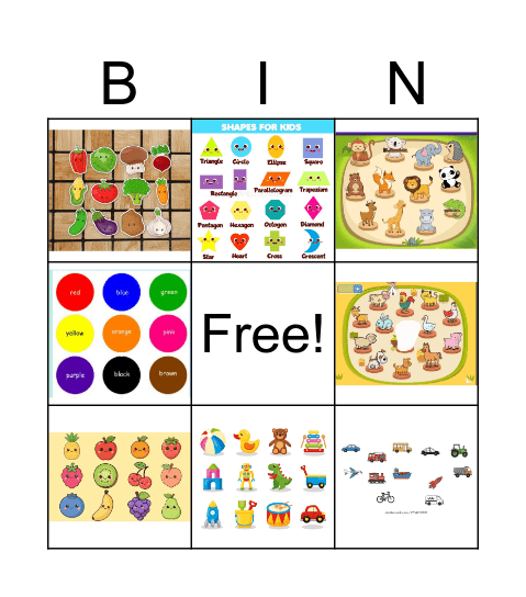 Monte os cartões Bingo Card