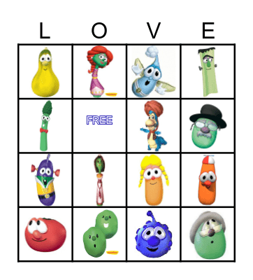 VeggieTales Bingo Card