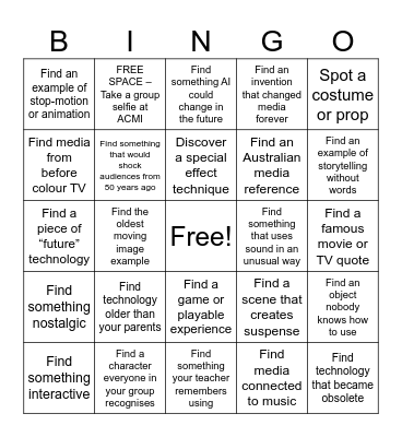ACMI BINGO Card