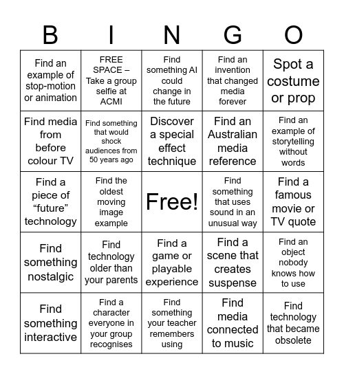 ACMI BINGO Card