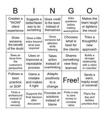 The Abacus Way Bingo Card