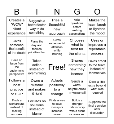 The Abacus Way Bingo Card