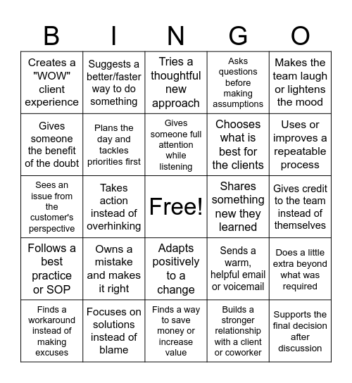 The Abacus Way Bingo Card