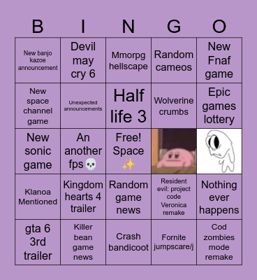 PlayStation state of play predictions Bingo Card