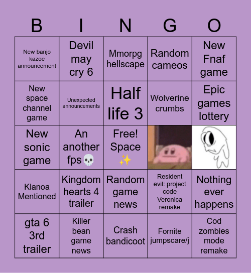 PlayStation state of play predictions Bingo Card