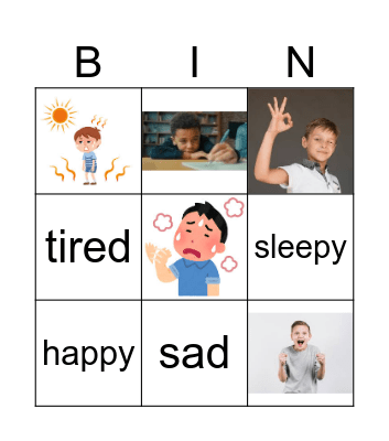 三年生 How are you bingo Card