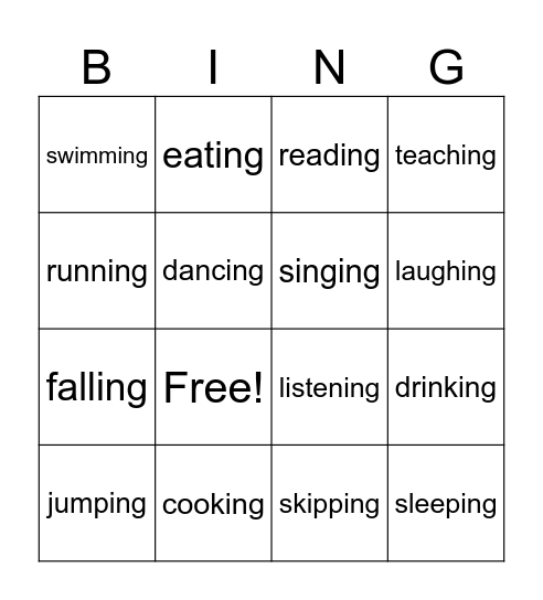 BINGO Card
