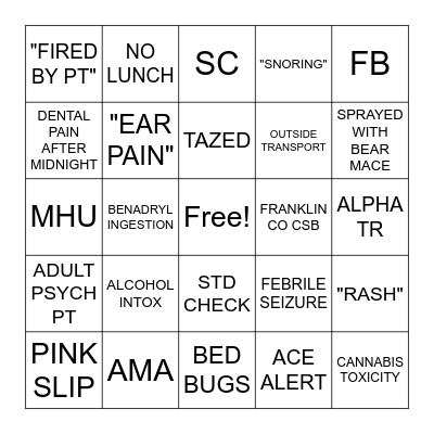 ED BINGO Card