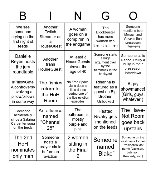 BB28 REGULAR BINGO! Bingo Card